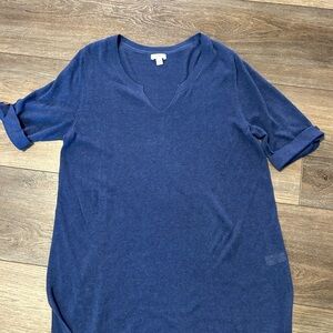 J.Jill linen short sleeve tunic M